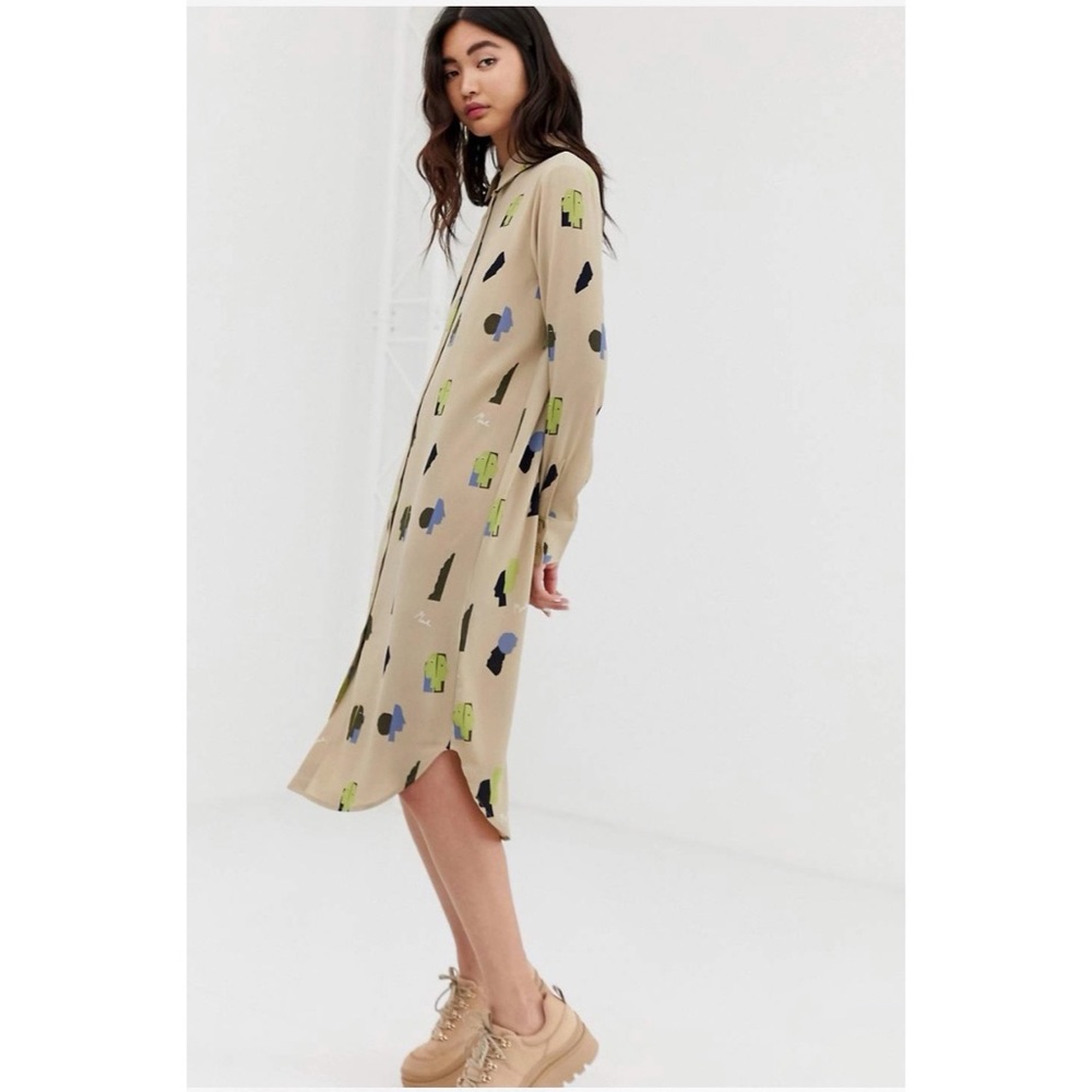 ASOS Monki midi shirt dress